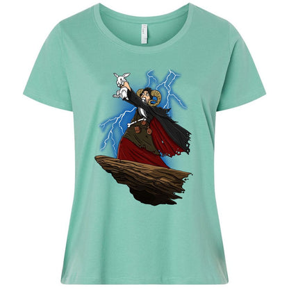 Ladies Curvy Jersey - 613YF4J2 - Saltwater - 7