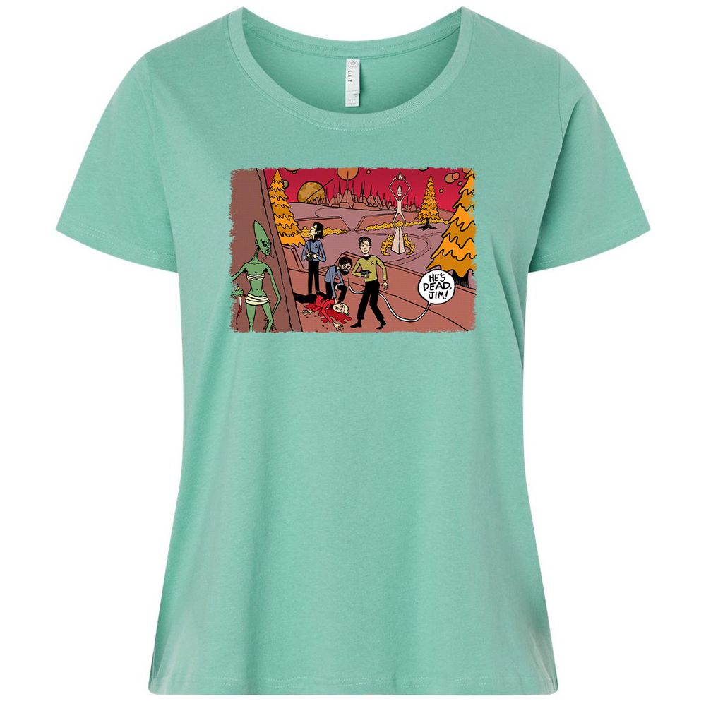 Ladies Curvy Jersey - 6E58LEFY - Saltwater - 7