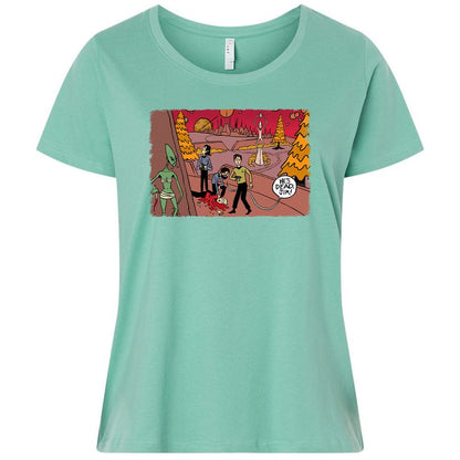 Ladies Curvy Jersey - 6E58LEFY - Saltwater - 7