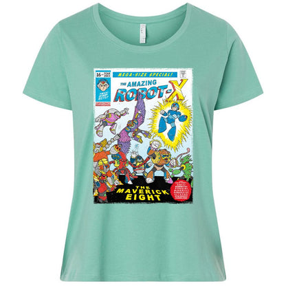 Ladies Curvy Jersey - 4V8DTMLE - Saltwater - 7