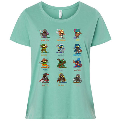 Ladies Curvy Jersey - PZMY6H8Q - Saltwater - 7