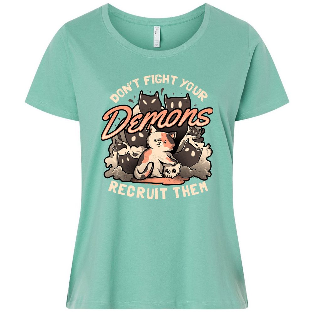 Ladies Curvy Jersey - 9EFK9DJH - Saltwater - 7