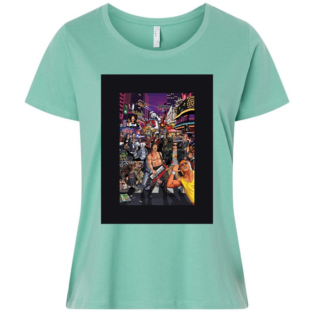 Ladies Curvy Jersey - Q9Z57QSZ - Saltwater - 7