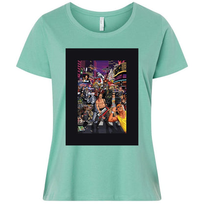 Ladies Curvy Jersey - Q9Z57QSZ - Saltwater - 7