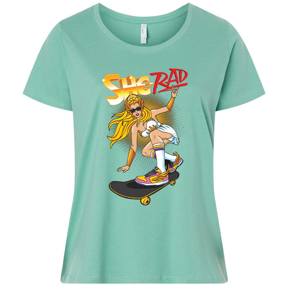 Ladies Curvy Jersey - XQZ96HJT - Saltwater - 7