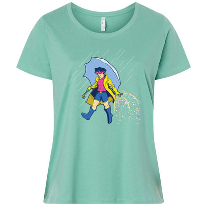 Ladies Curvy Jersey - JUQZP4KY - Saltwater - 7