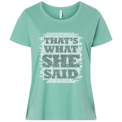 Ladies Curvy Jersey - B5V21XDV - Saltwater - 7