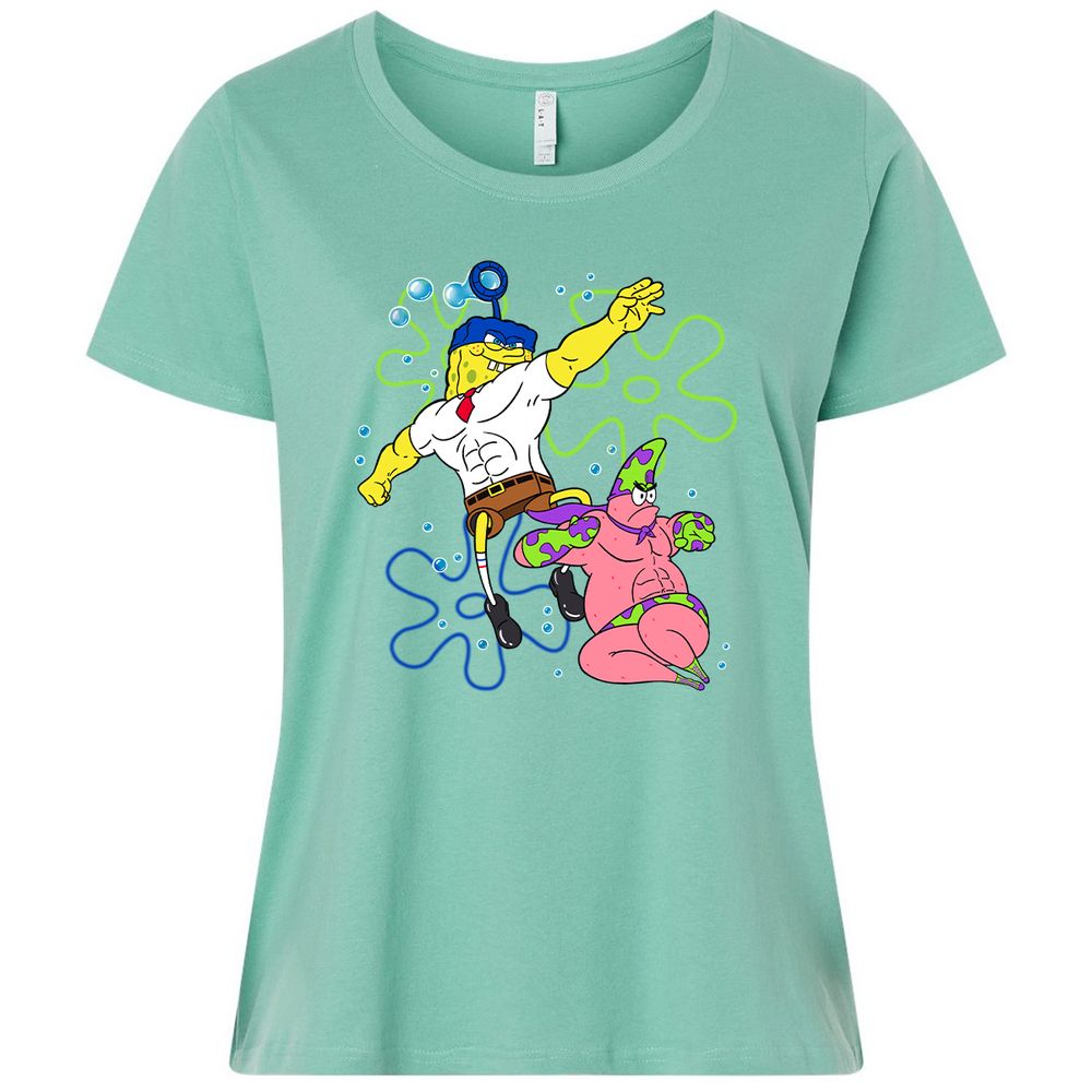 Ladies Curvy Jersey - VVCZD79H - Saltwater - 7