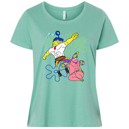 Ladies Curvy Jersey - VVCZD79H - Saltwater - 7