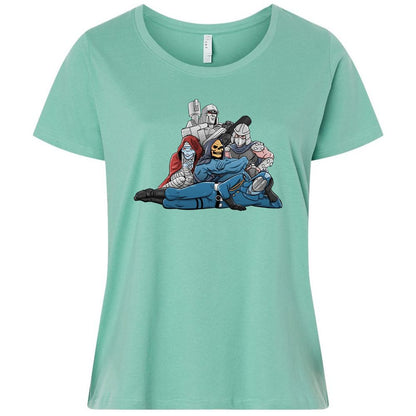 Ladies Curvy Jersey - 5QDKQ34T - Saltwater - 7