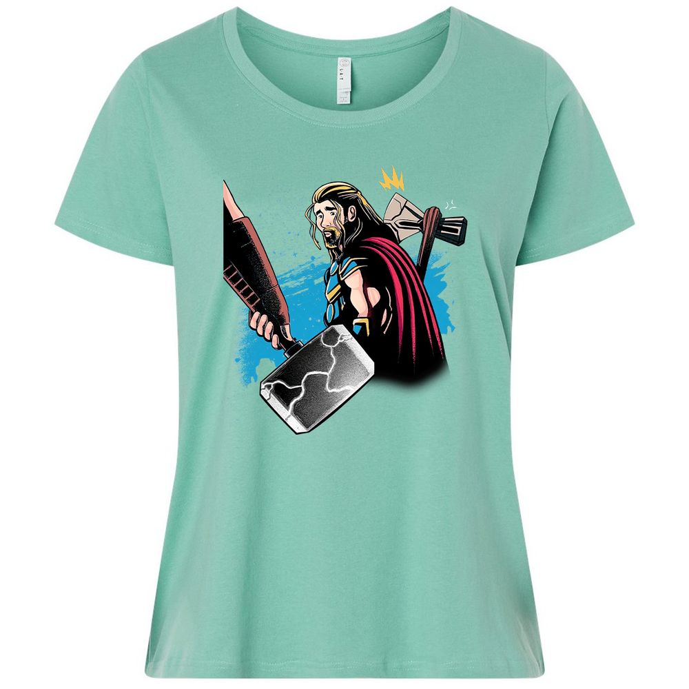 Ladies Curvy Jersey - CNHQ9FK3 - Saltwater - 7