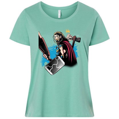 Ladies Curvy Jersey - CNHQ9FK3 - Saltwater - 7