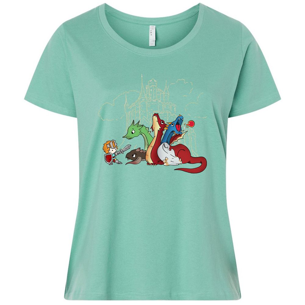 Ladies Curvy Jersey - D6PQ57FV - Saltwater - 7