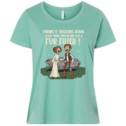 Ladies Curvy Jersey - 1T8WVFUR - Saltwater - 7