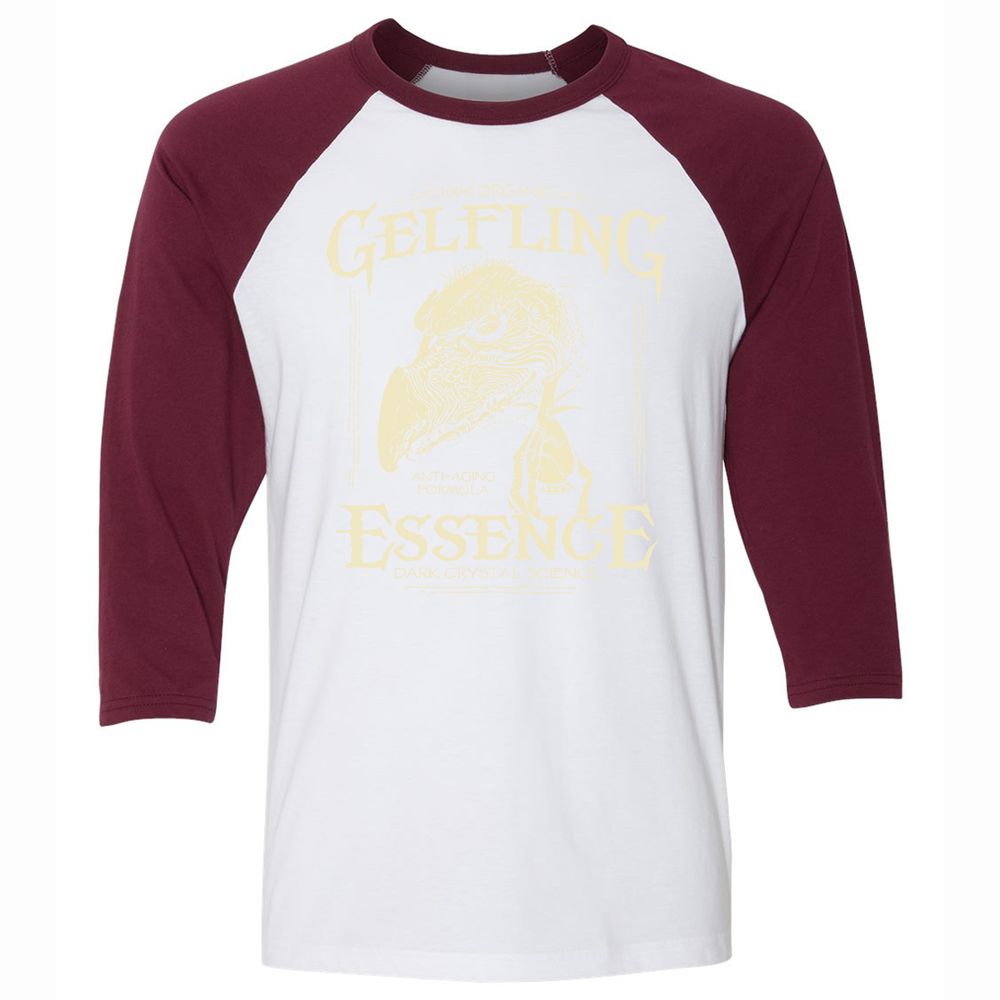 Unisex 3/4 Baseball Tee - L6ARNVE1 - White/Maroon - 7