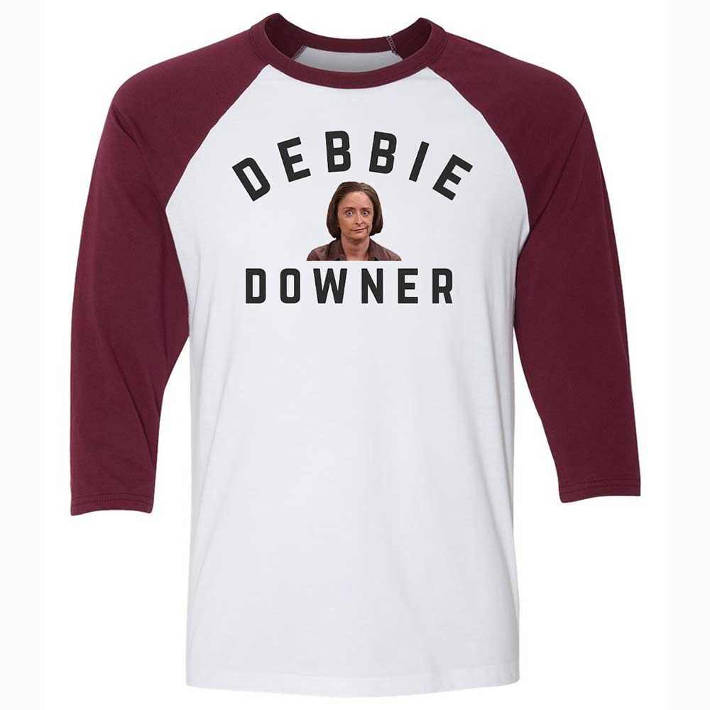 Debbie Downer - White/Maroon - 7