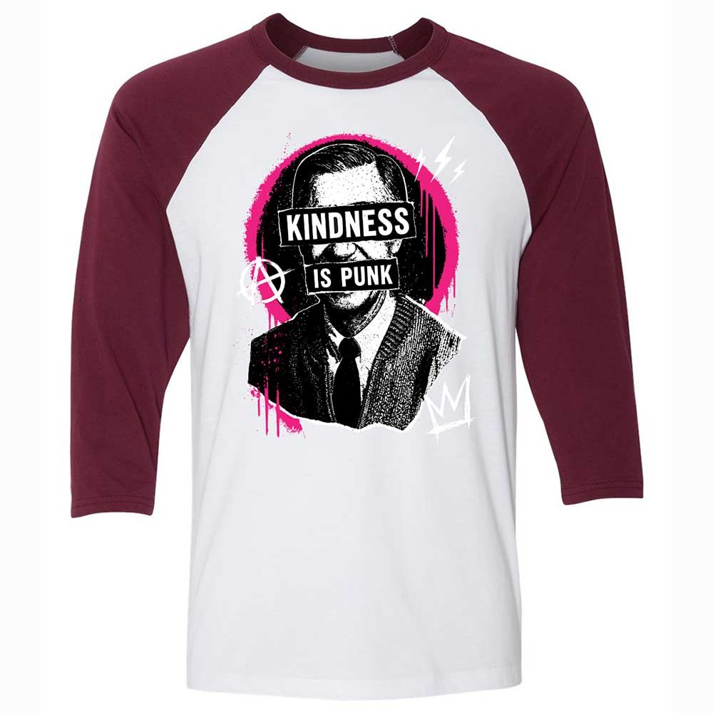 Kindness is Punk - White/Maroon - 7