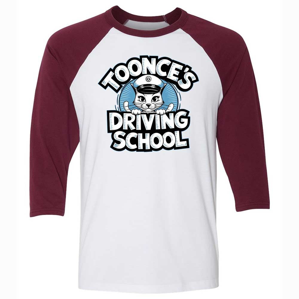 Unisex 3/4 Baseball Tee - JGHUGYCB - White/Maroon - 7
