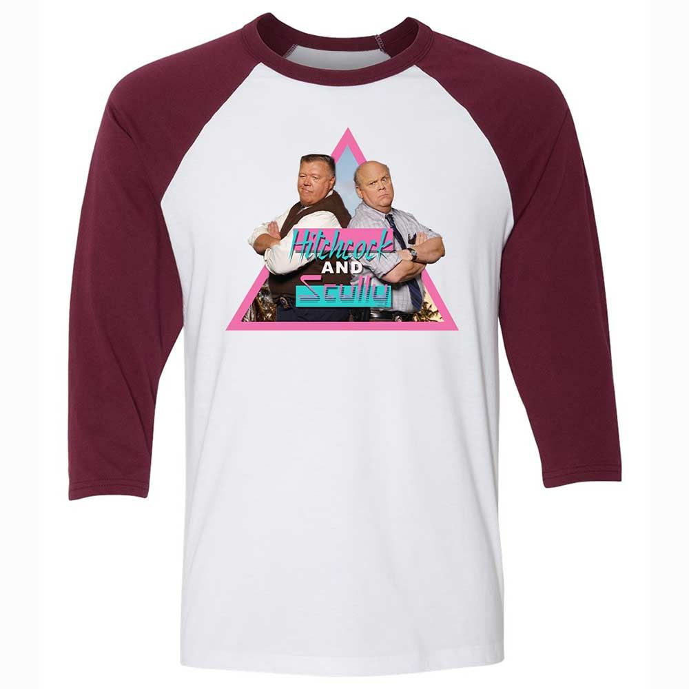 Unisex 3/4 Baseball Tee - CWWL6J8C - White/Maroon - 7