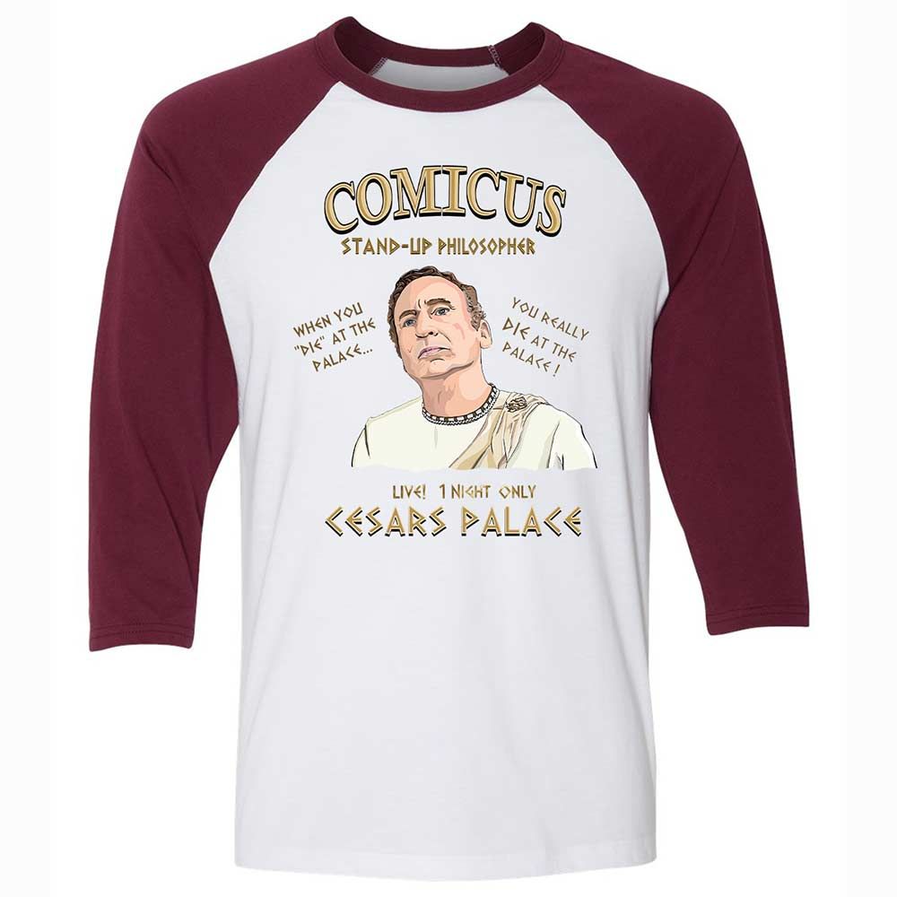 Comicus- Stand-up Philosopher - White/Maroon - 7