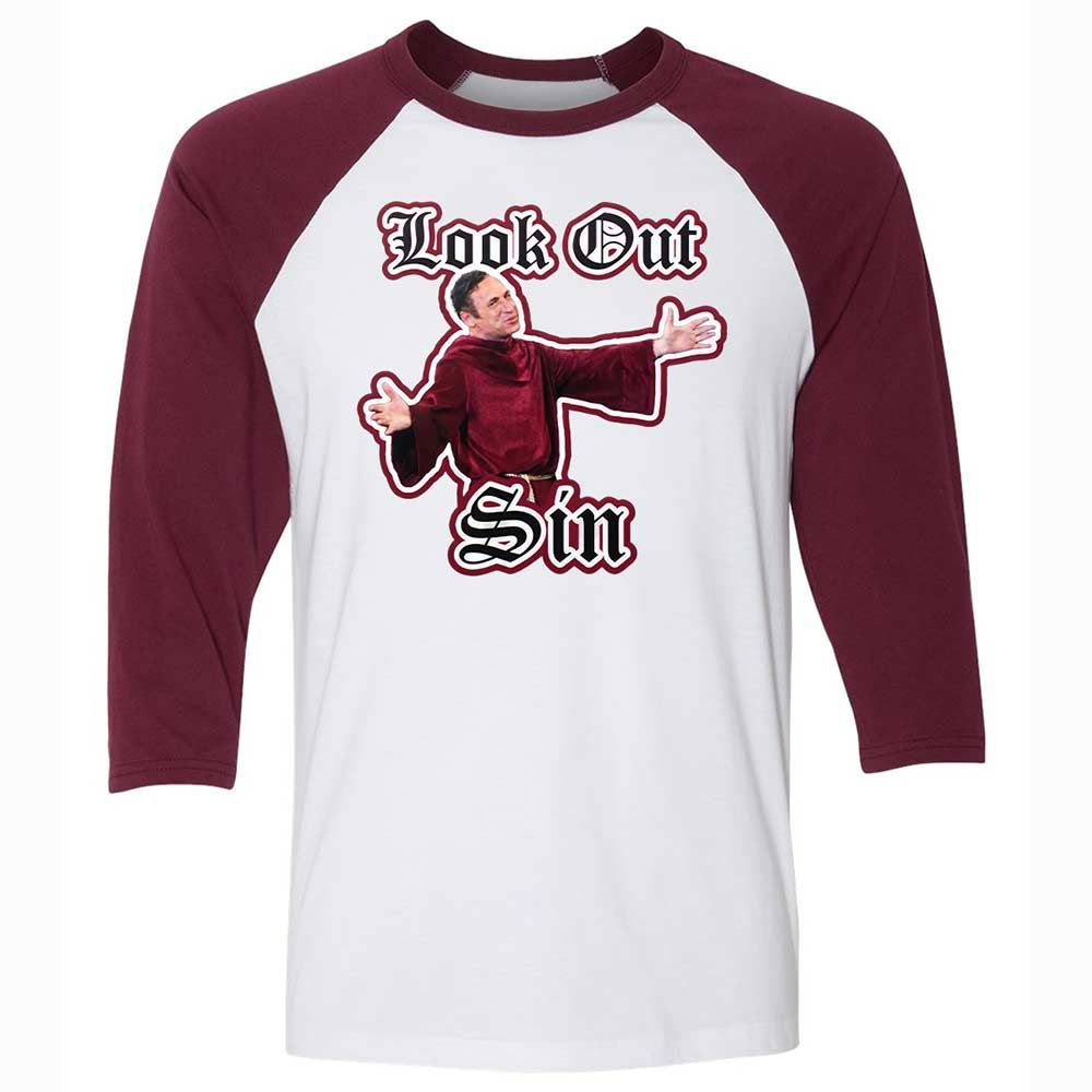 Unisex 3/4 Baseball Tee - G7PYNNEY - White/Maroon - 7