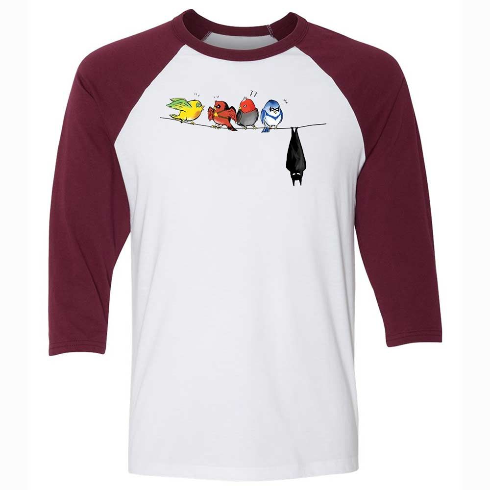 Bat Family - White/Maroon - 7