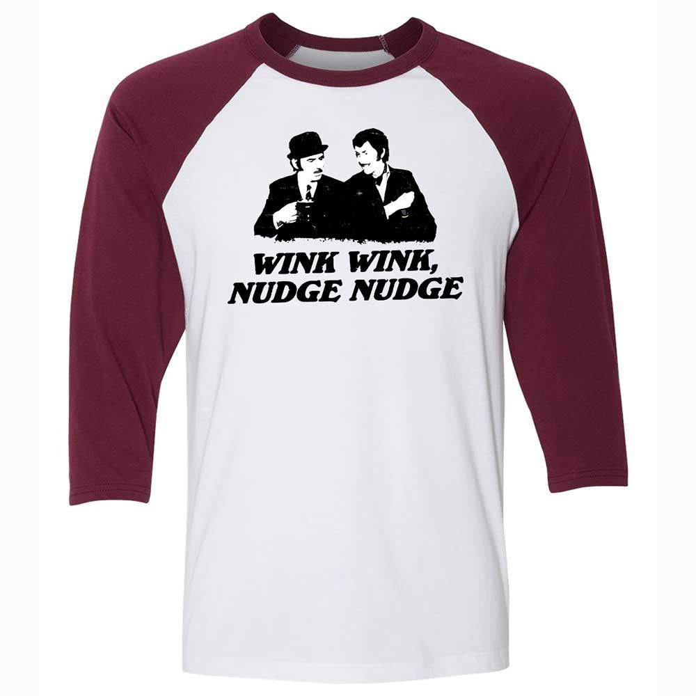 Wink Wink, Nudge Nudge - White/Maroon - 7