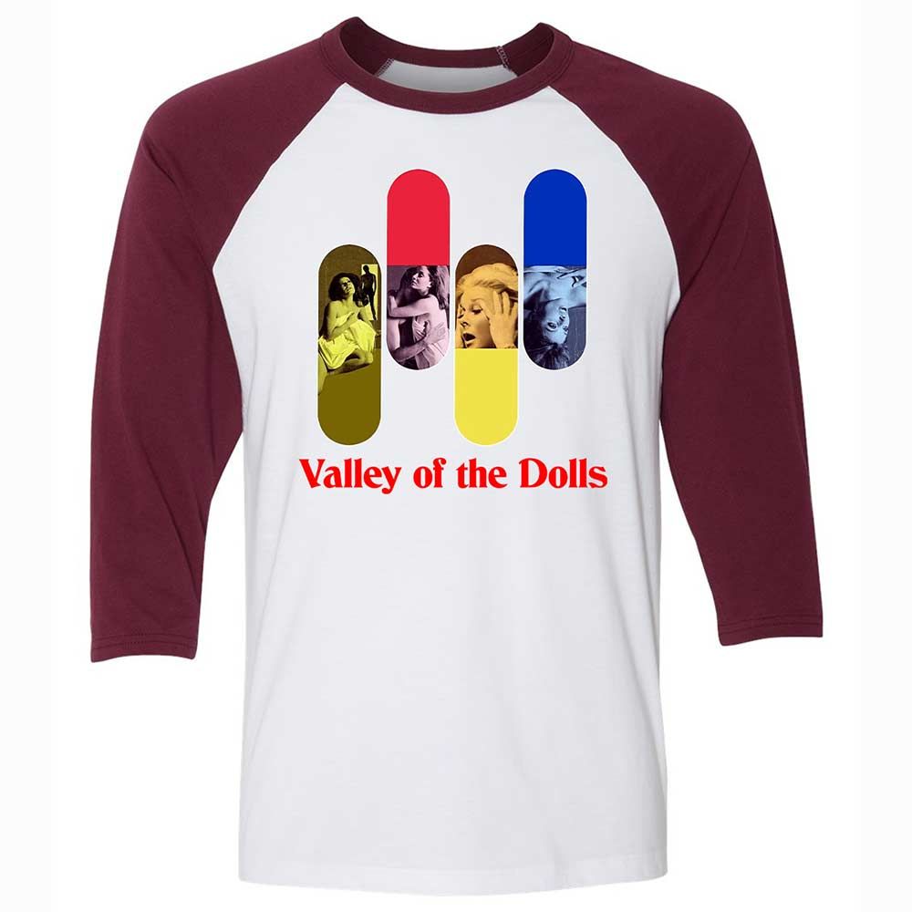 Vintage Valley Of The Dolls - White/Maroon - 7