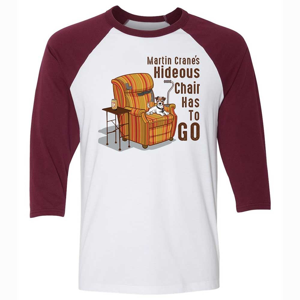 Martin Crane's Hideous Chair - White/Maroon - 7