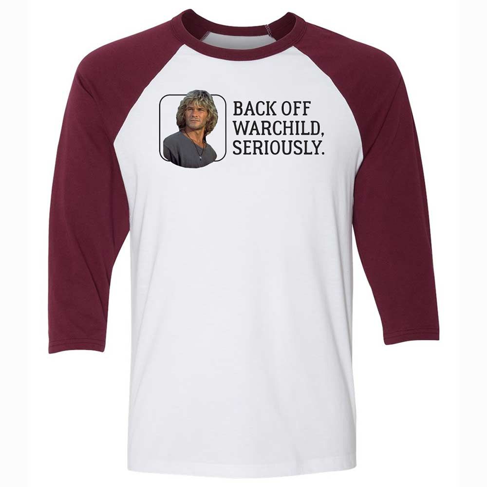 Unisex 3/4 Baseball Tee - M211MA7Q - White/Maroon - 7