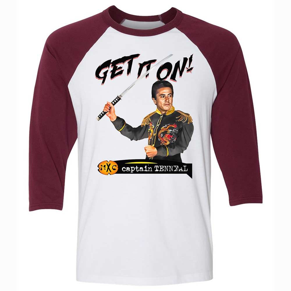 Unisex 3/4 Baseball Tee - Y5MXJTBB - White/Maroon - 7