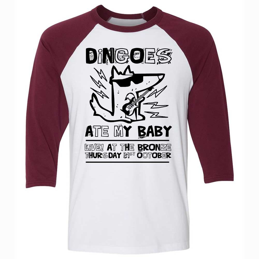 Dingoes Ate My Baby - White/Maroon - 7