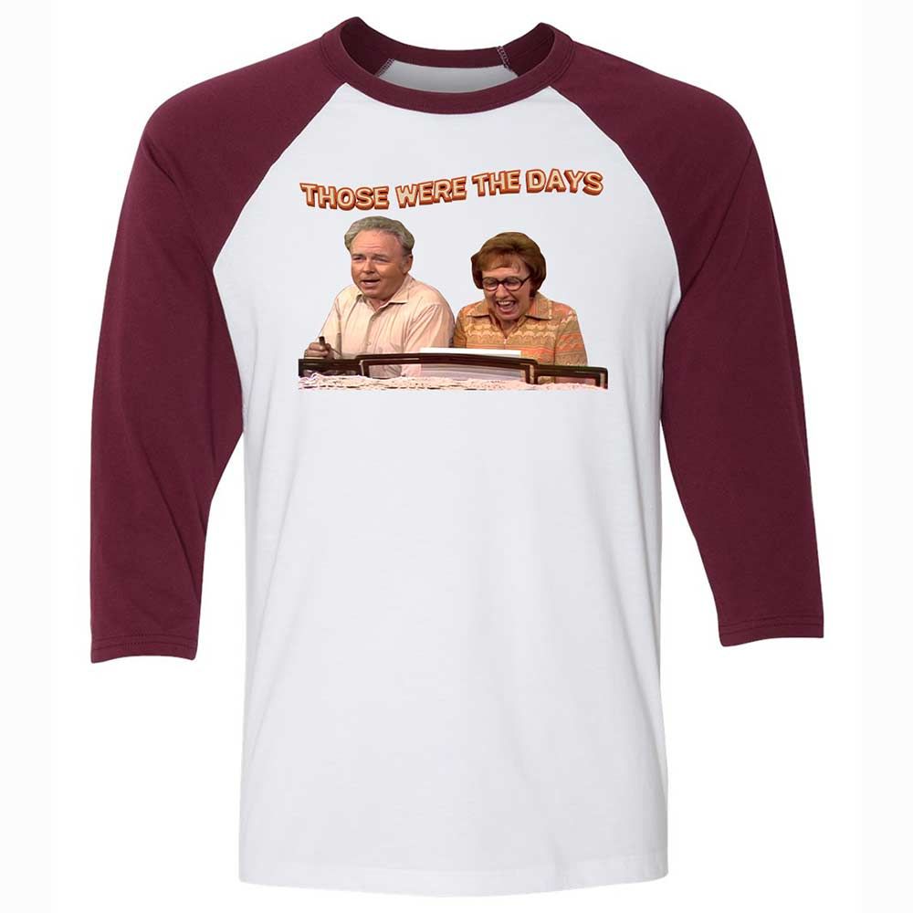 Those Were The Days - White/Maroon - 7