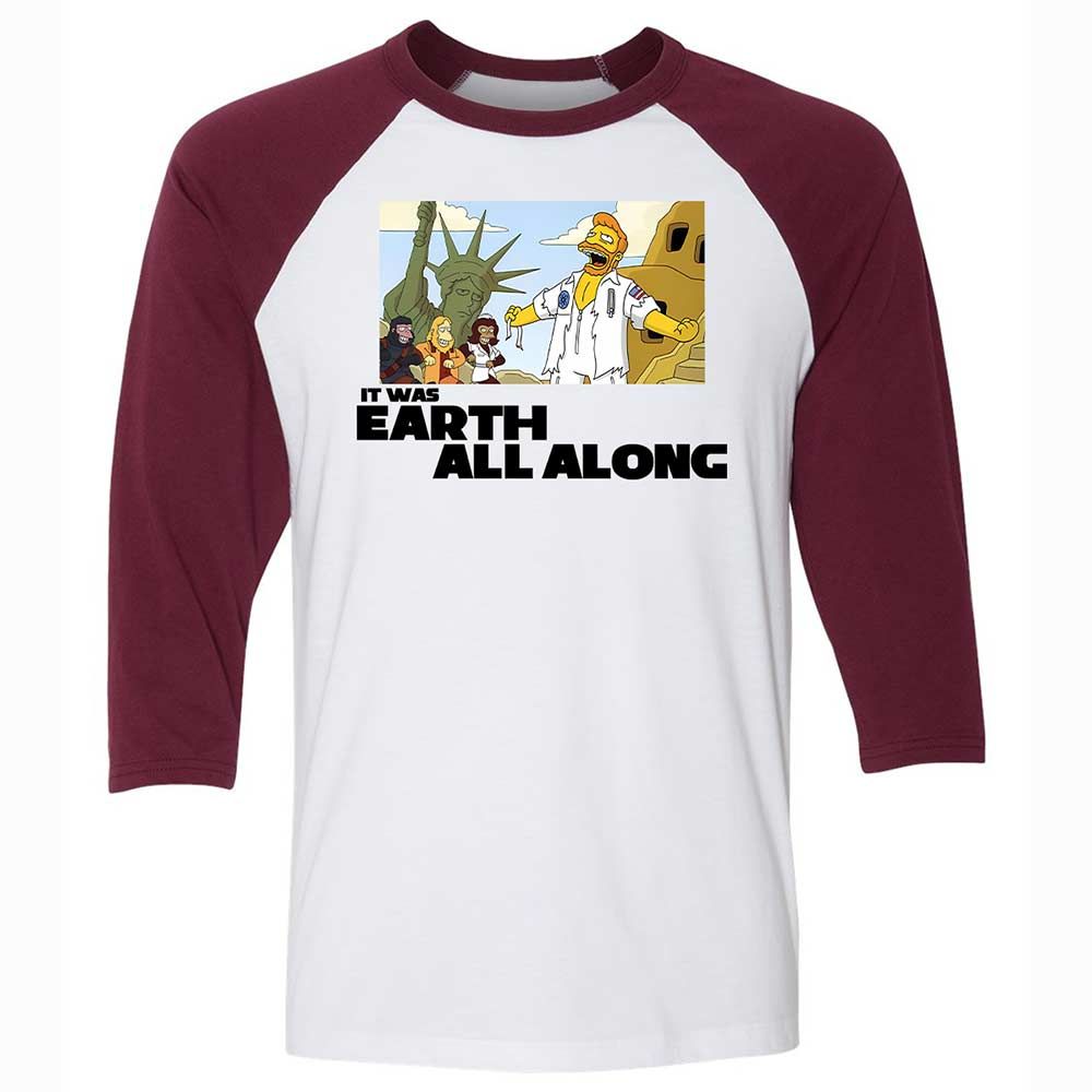 It was Earth all along - White/Maroon - 7