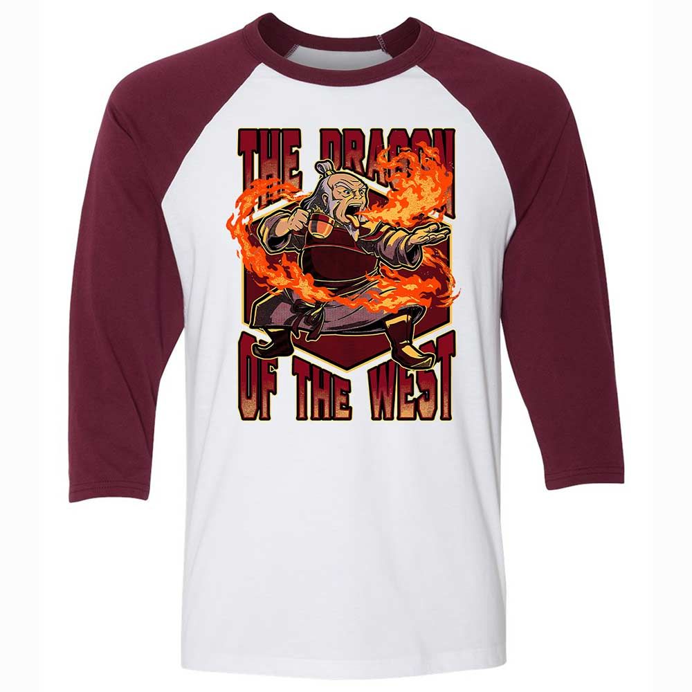 The Dragon of the West - White/Maroon - 7