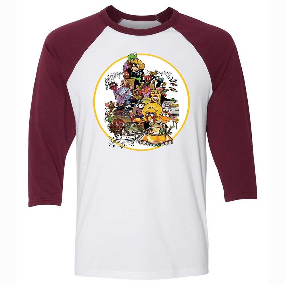 Muppet Graffiti - White/Maroon - 7