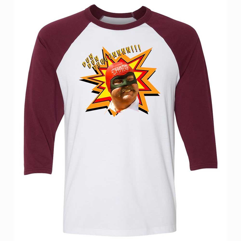 Unisex 3/4 Baseball Tee - ZL8F46ZD - White/Maroon - 7