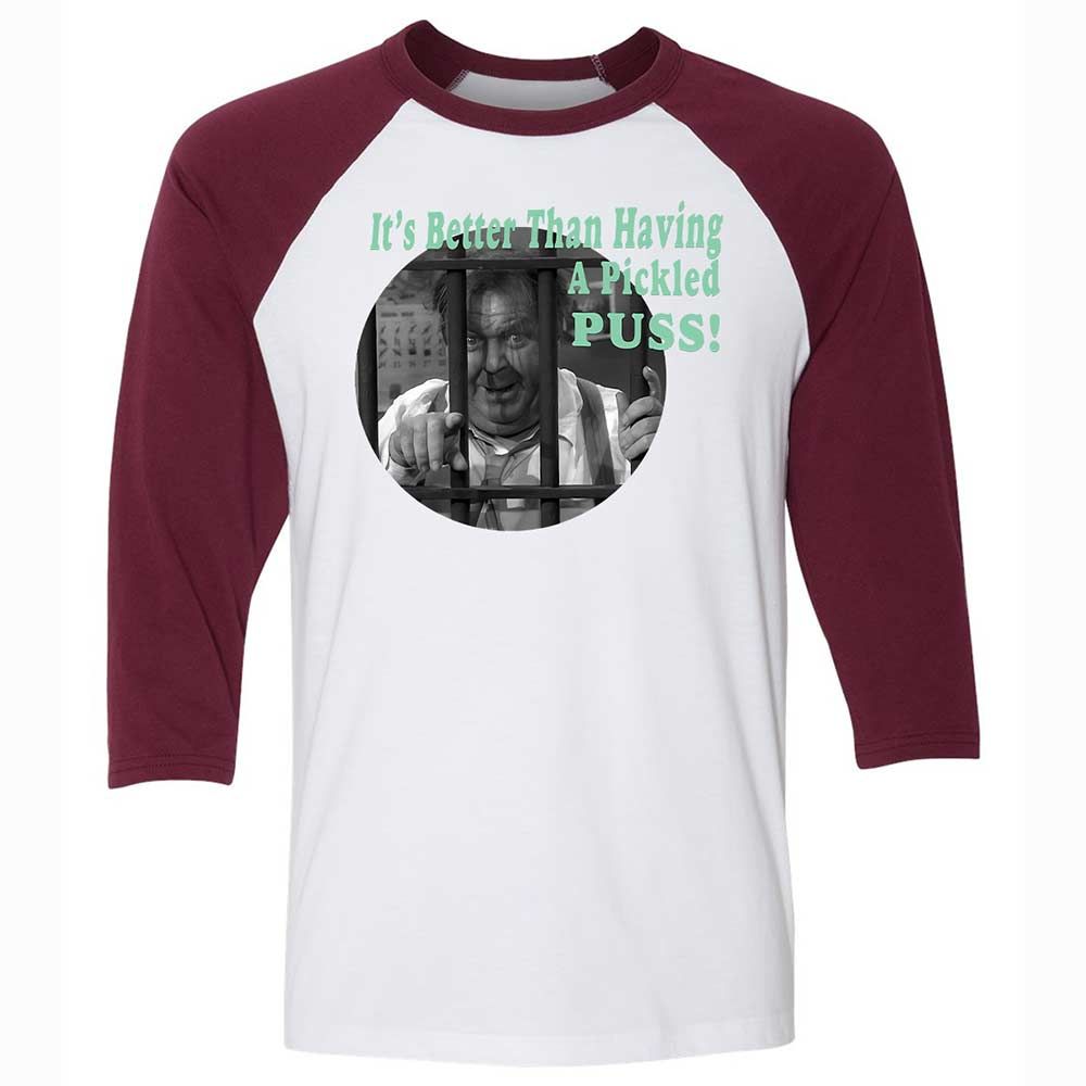 Unisex 3/4 Baseball Tee - ENBUQFSQ - White/Maroon - 7