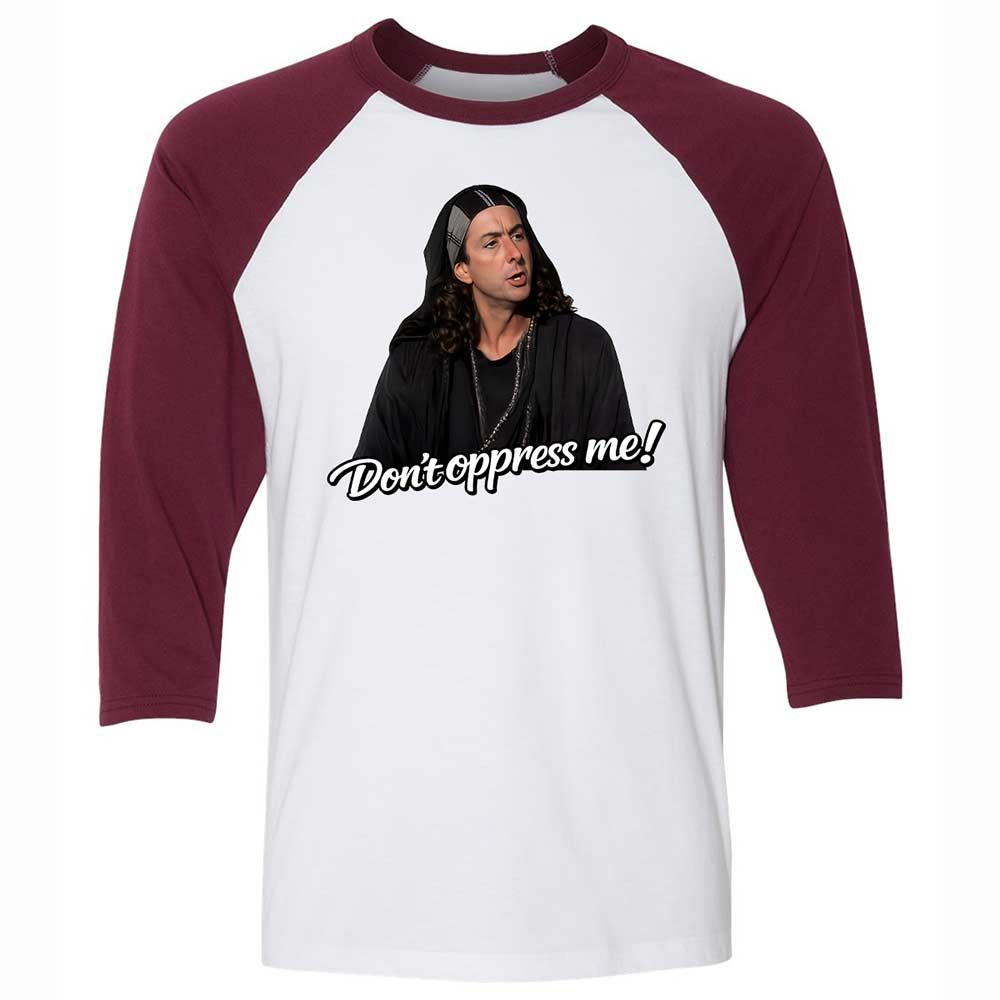 Unisex 3/4 Baseball Tee - EQFU1XTX - White/Maroon - 7