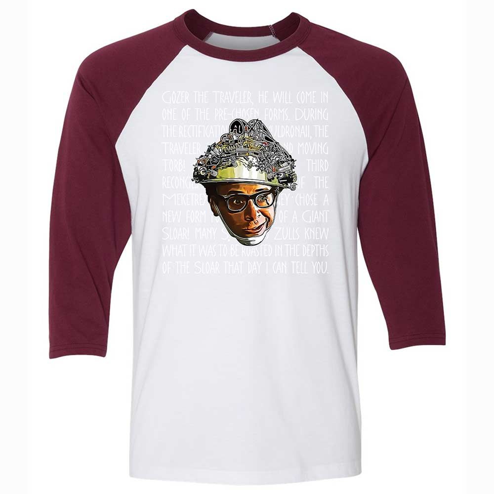 Unisex 3/4 Baseball Tee - 69WCJTE5 - White/Maroon - 7