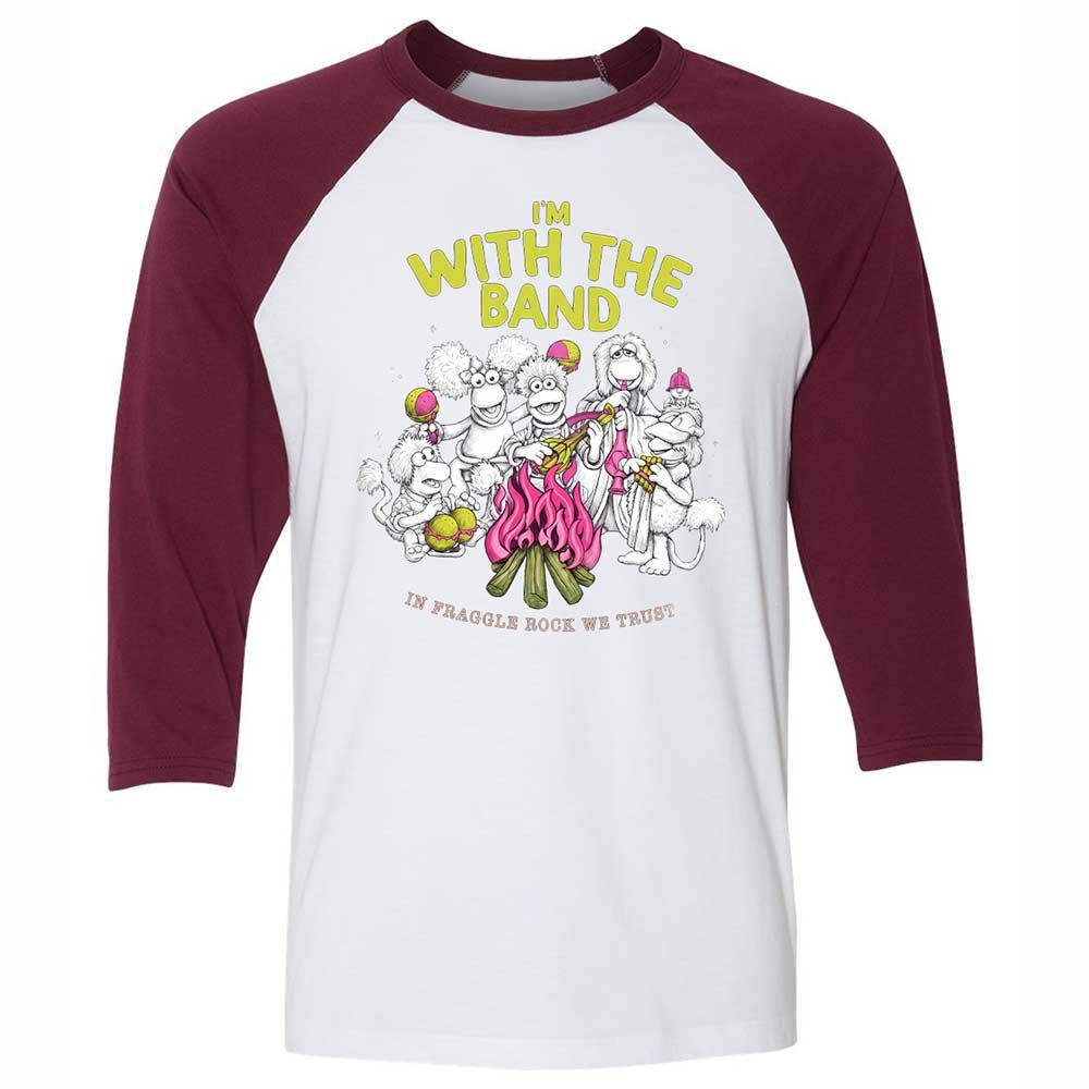 Unisex 3/4 Baseball Tee - ZYRFWWHU - White/Maroon - 7