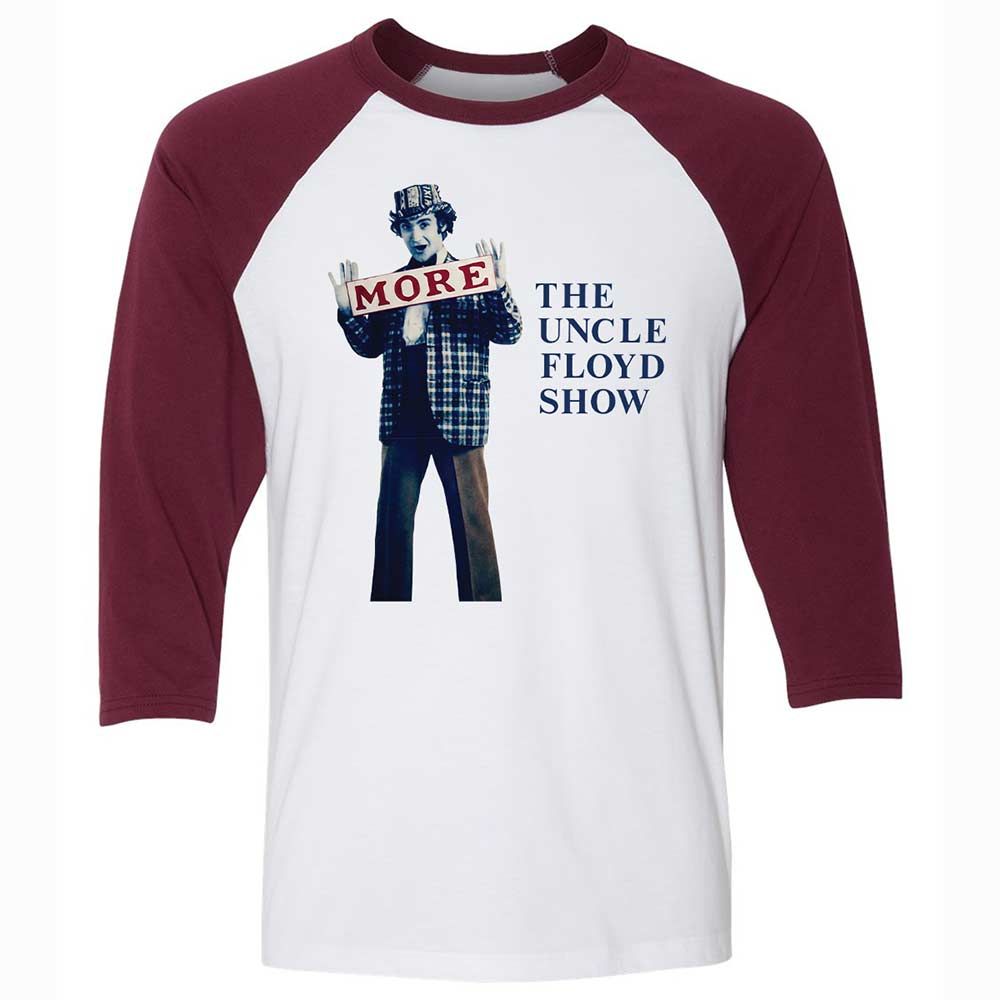 Unisex 3/4 Baseball Tee - 26BYFLDY - White/Maroon - 7