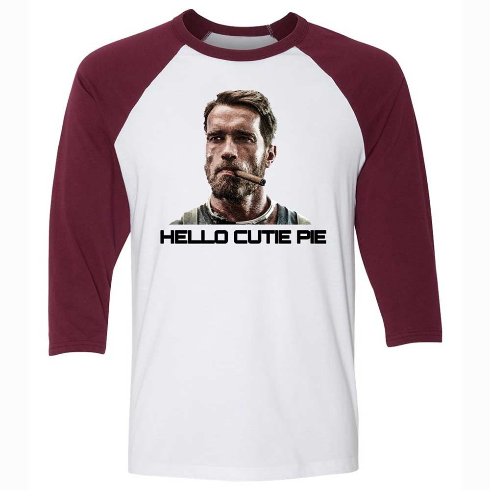 Hello Cutie Pie - White/Maroon - 7