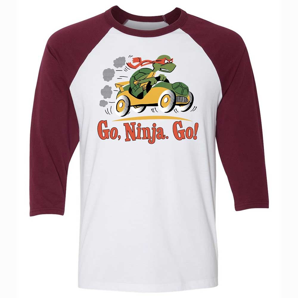 Unisex 3/4 Baseball Tee - F6ZCG5YA - White/Maroon - 7