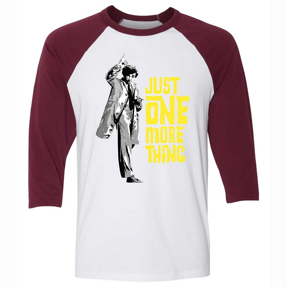 Just One More Thing - White/Maroon - 7