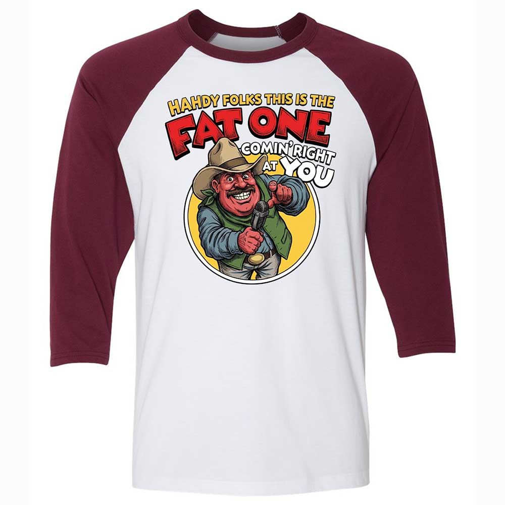 Fat One comin' right at you - White/Maroon - 7