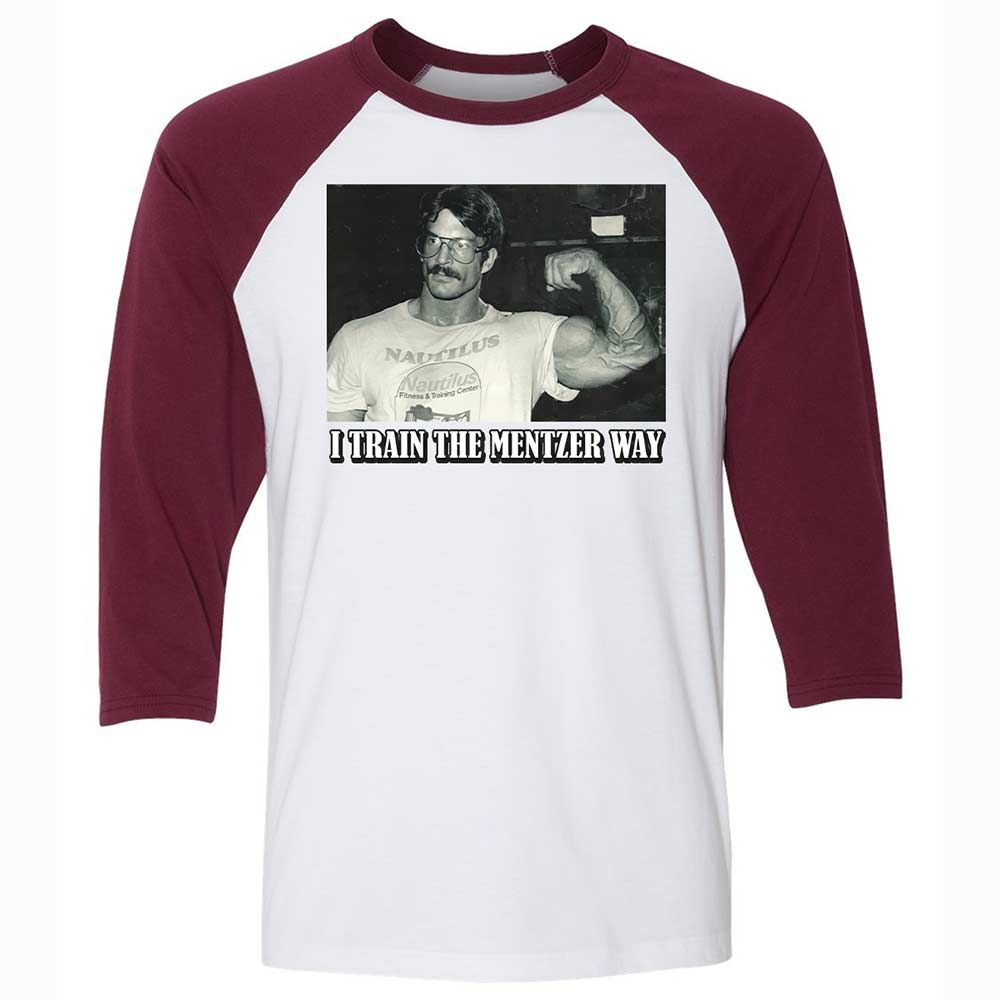 Unisex 3/4 Baseball Tee - A8YLVXX5 - White/Maroon - 7