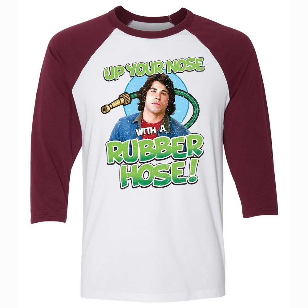 Unisex 3/4 Baseball Tee - WWCU3WPR - White/Maroon - 7