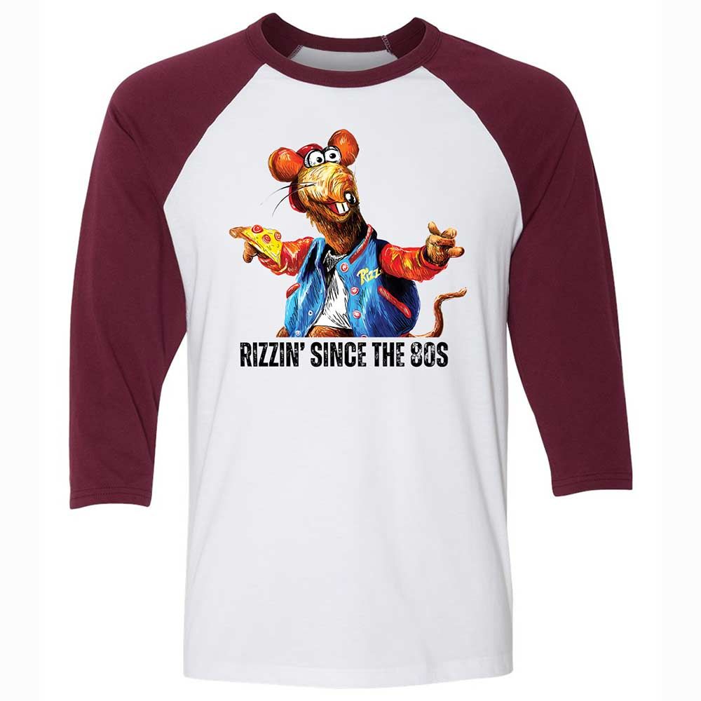 Rizzo the Rat - White/Maroon - 7