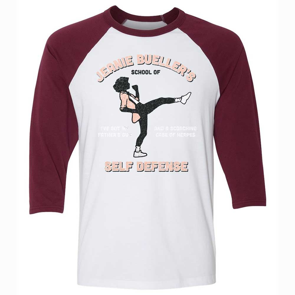 Unisex 3/4 Baseball Tee - 84ZSSEPN - White/Maroon - 7